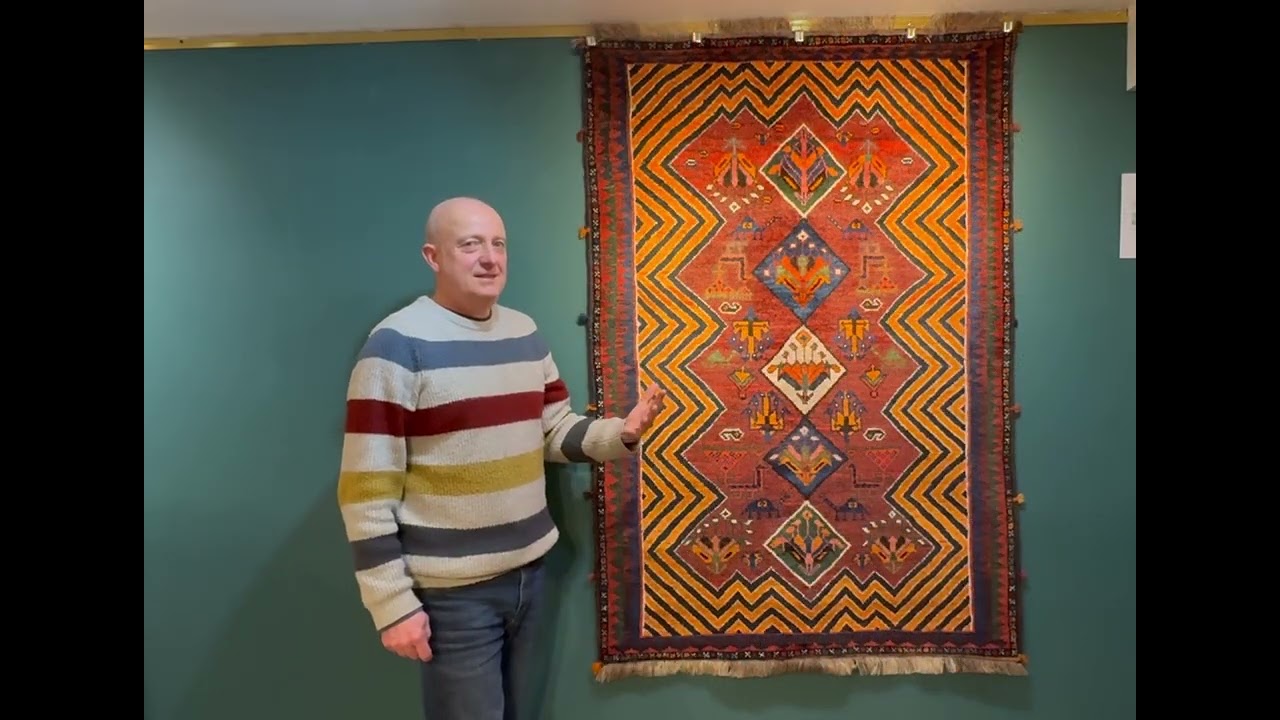 Vintage Qashqai Gabbeh Rug