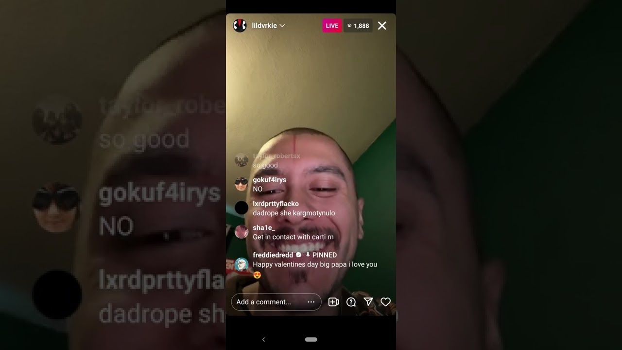 Lil Darkie IG Live - 14.02.22