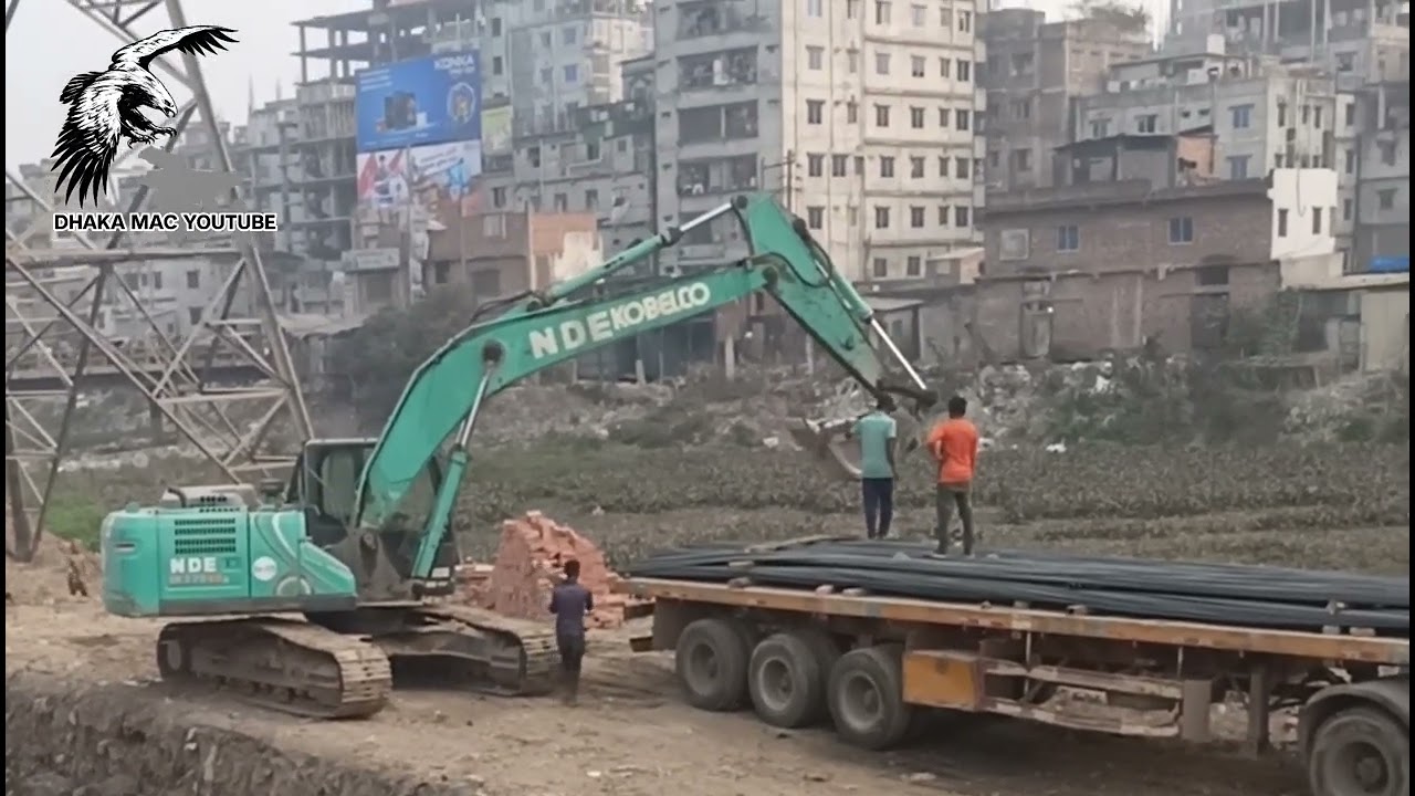 দেয়ালের বেস এর কাজ চলছে ঢাকার ইনার সার্কুলার রিং রোড আট লেনের l Dhaka Inner Circular Ring Road Wall