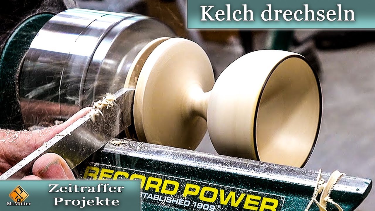 Kelch oder Eierbecher? Drechseln im Zeitraffer (Woodturning Timelapse)