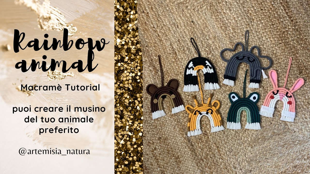 Rainbow animalsmacramè #macrame #rainbow #macramerainbow #macrametutorial #macramecreation #macramè