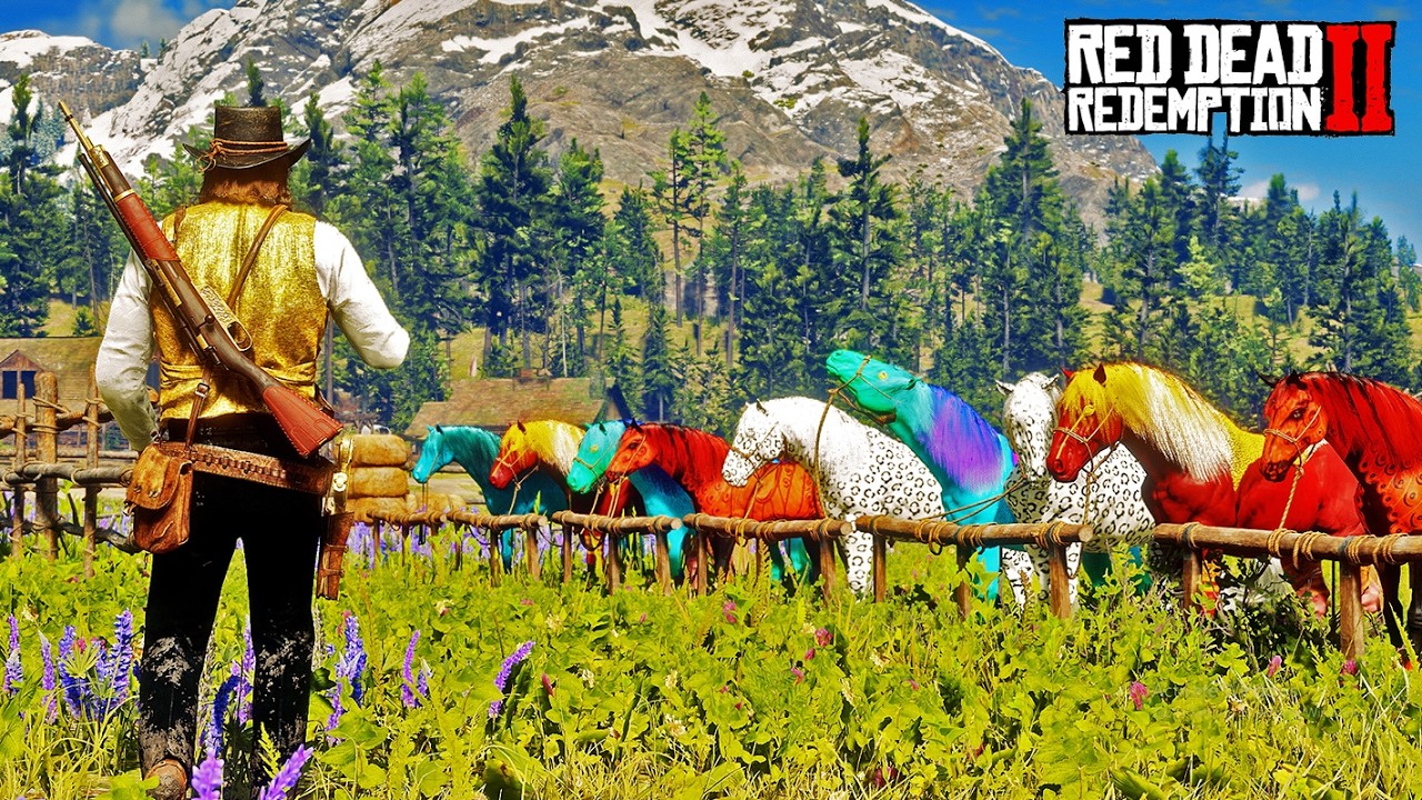 The Legendary Tamer: Arthur Morgan Discovers a Ranch of Mystical Horses in Lavender Fields