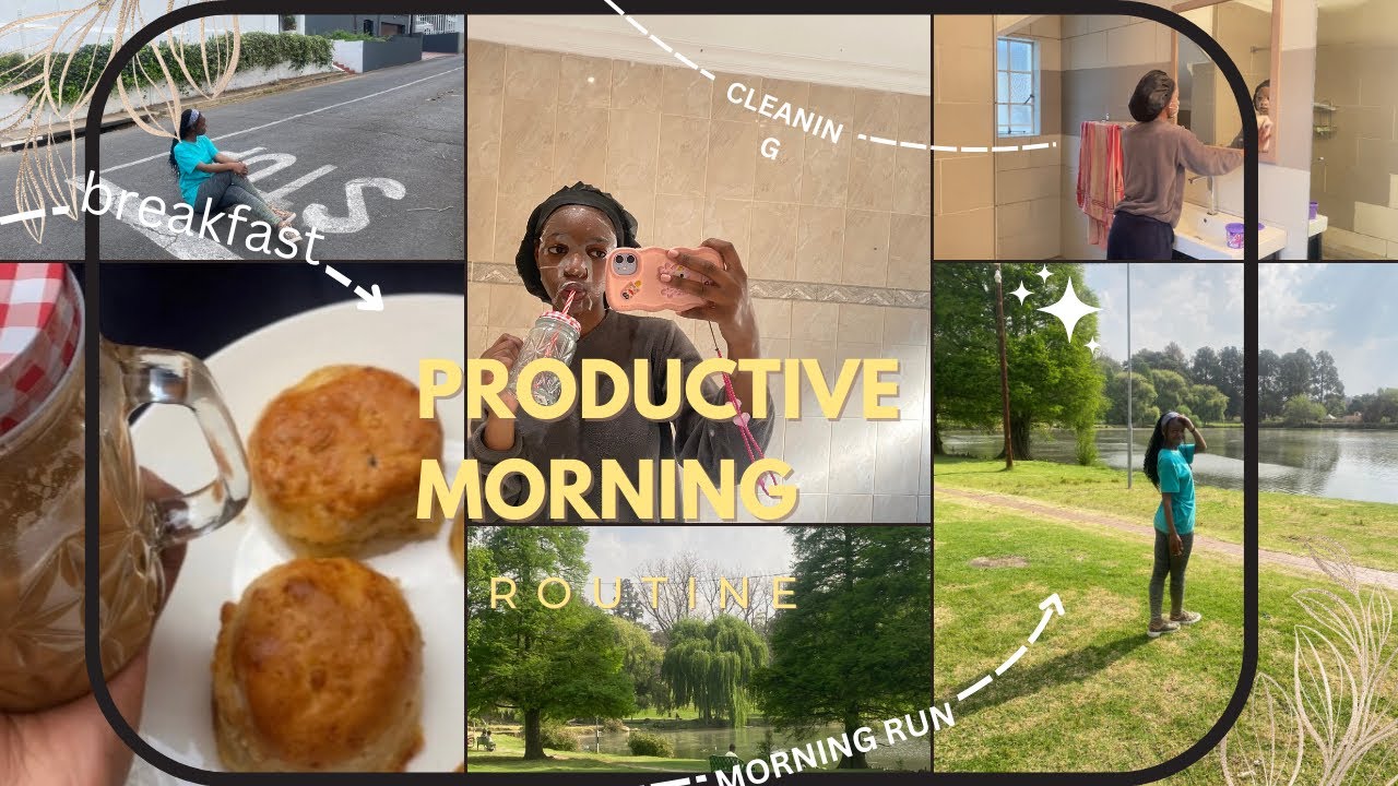 6 AM productive spring morning routine, cleaning , skincare, morning run with duck and more