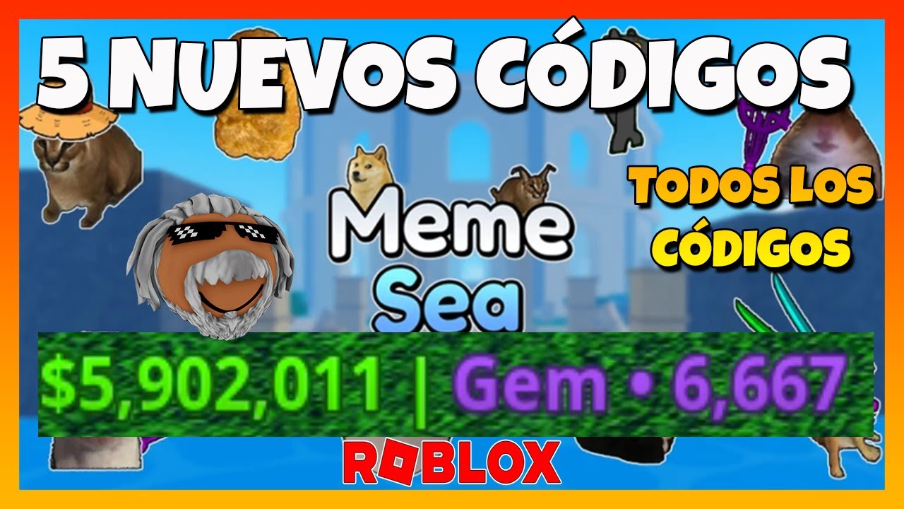 ✅5 NUEVOS CÓDIGOS✅12 CÓDIGOS de 🌊MEME SEA 🌊 Update 4 🌊 Roblox🌊 EMiLiOR