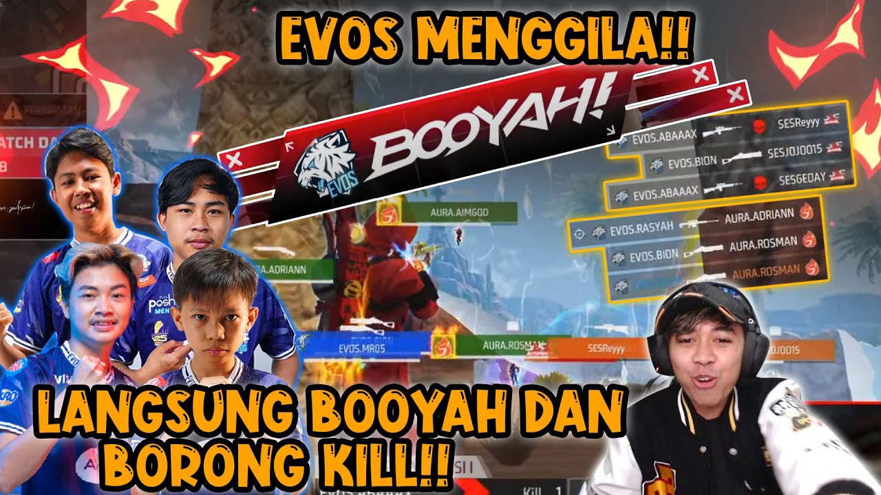 BOOYAH PERTAMA RASYA BARENG EVOS DIVINE DI FFML DIVISI 1!!
