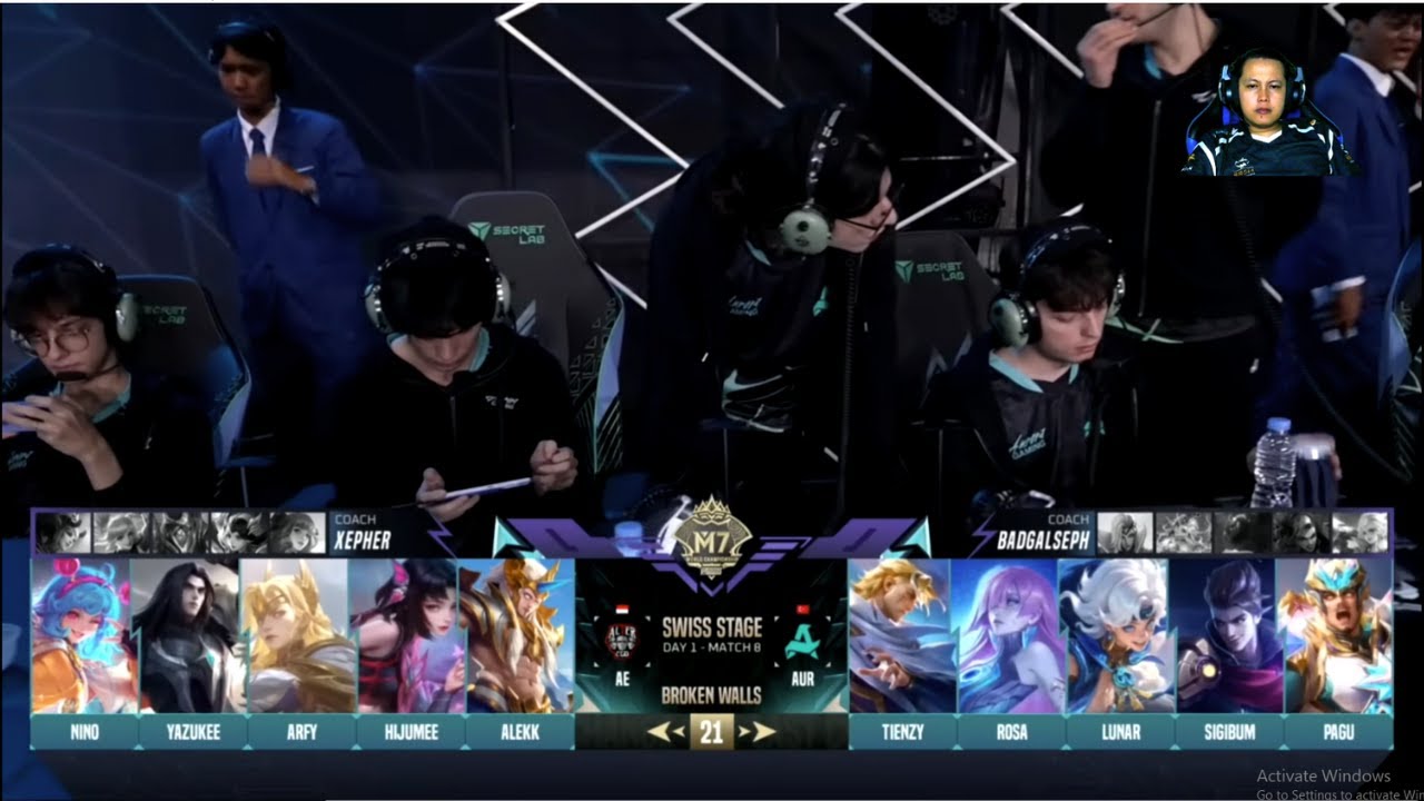 ID M7 MLBB SWISS STAGE AE vs AUR Game 1 #youtube #mobilelegends #m7 #alterego #mplindonesia #fyp
