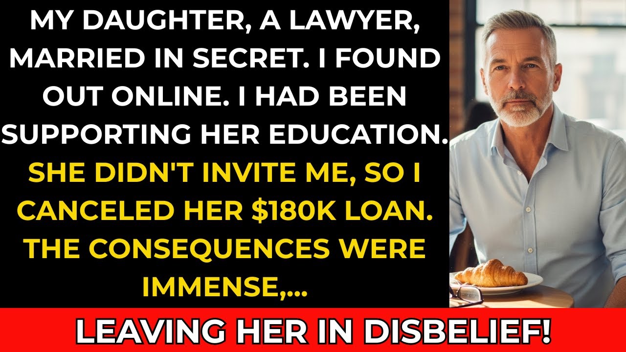 My Daughter, a Lawyer, Got Married Without Telling Me — So I Canceled Her $180K Student Loan