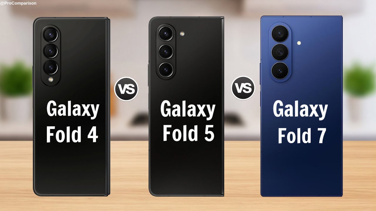 Galaxy Z Fold 4 vs Galaxy Z Fold 5 vs Galaxy Z Fold 7 || Full Comparison