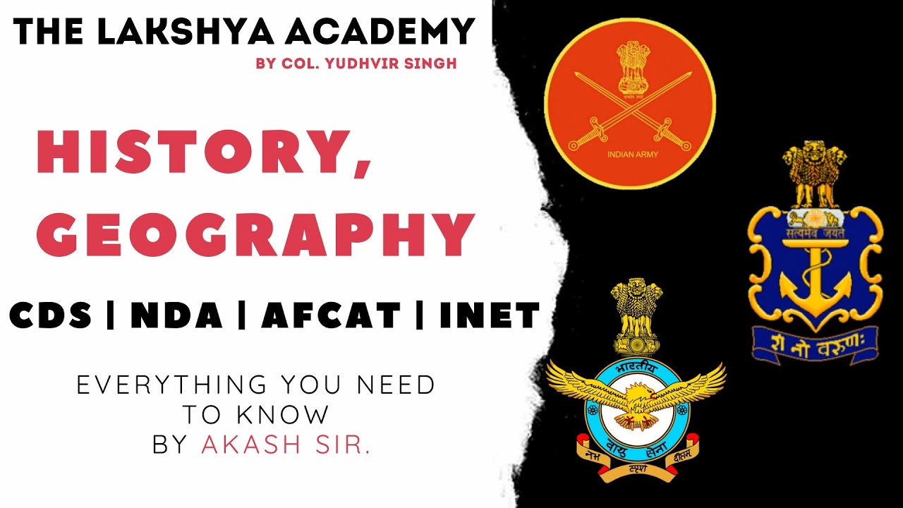 NDA CDS AFCAT HOW TO PREPARE GEOGRAPHY N HISTORY