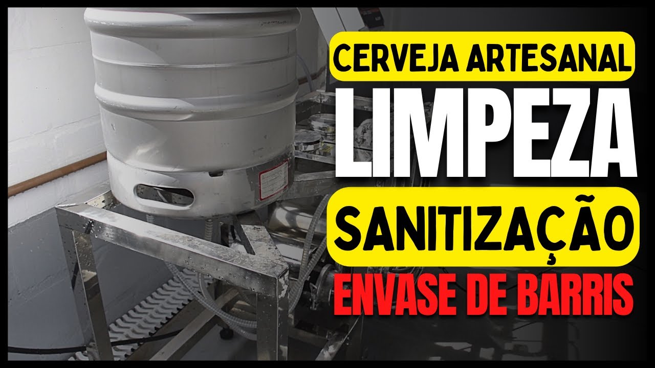 Limpeza e sanitização de barris, envase Witbier - Micro Cervejaria Artesanal Insígnia ASMR