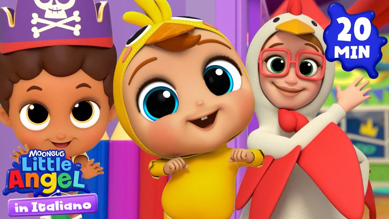 La Festa Di Carnevale! Come ti vesti? | Little Angel Italiano | Cartoni Animati con Gianni Piccino
