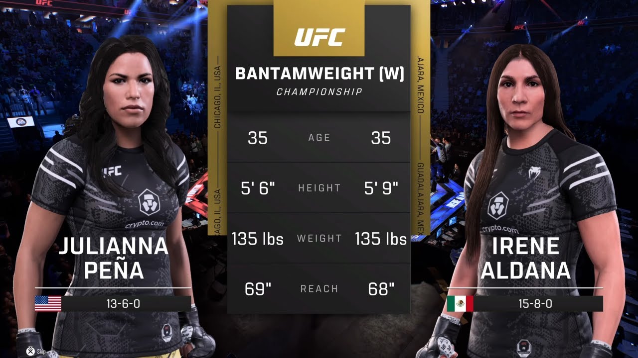 EA Sports UFC 5 Gameplay Julianna Pena vs Irene Aldana