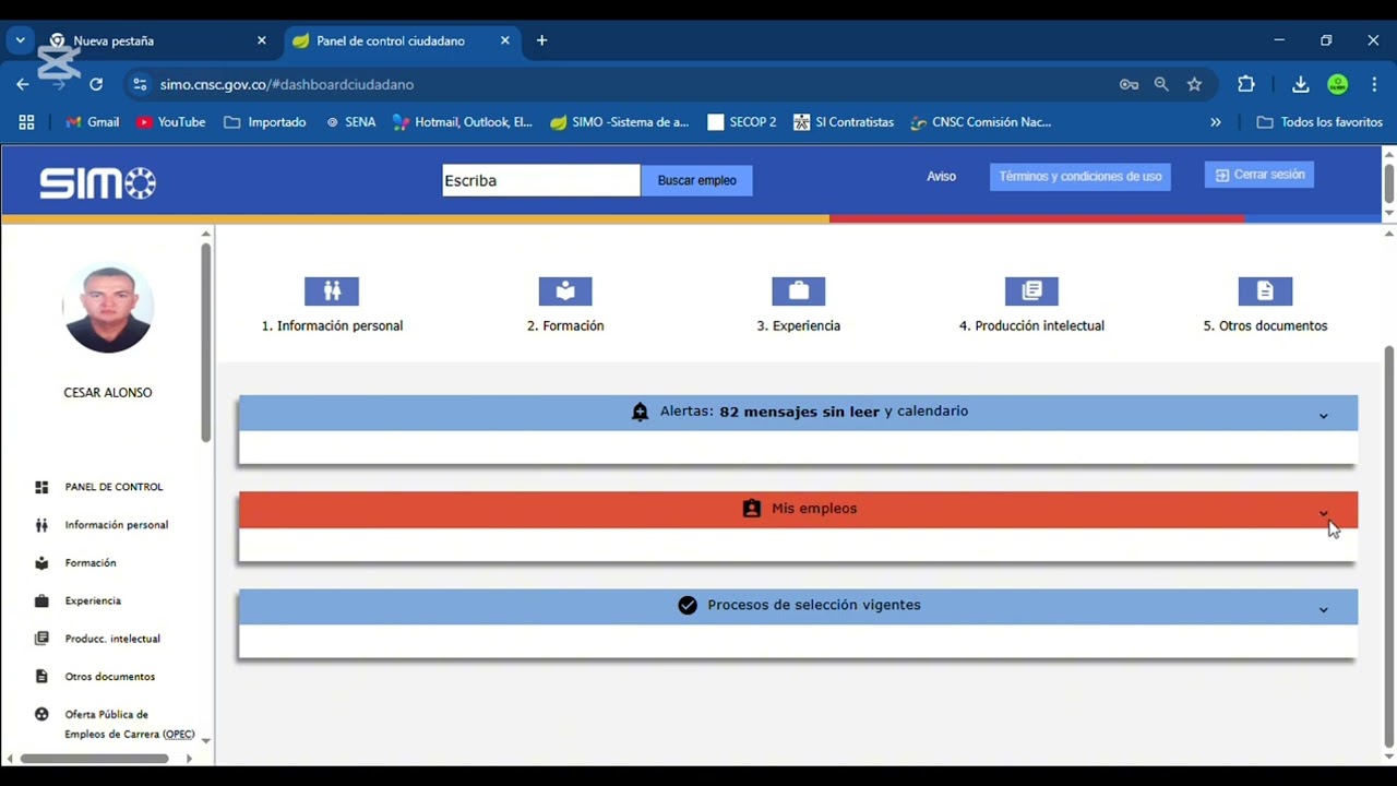 SÍ AL MÉRITO. Te explicamos cómo consultar los estados de los diferentes concursos en SIMO