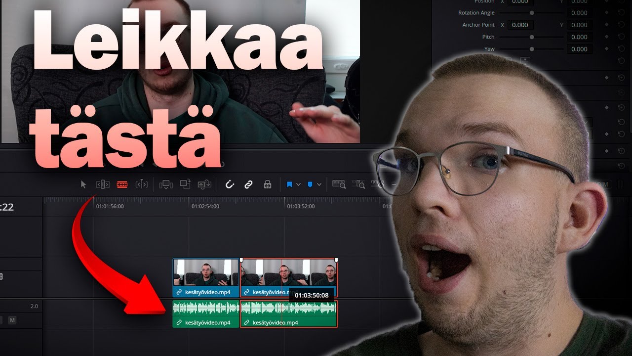 Miten teet ekan VIDEOSi Davinci Resolvella
