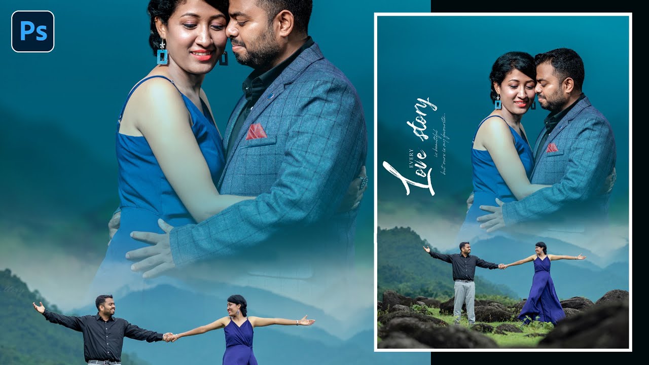 Trending Pre wedding Poster Design in photoshop 2023