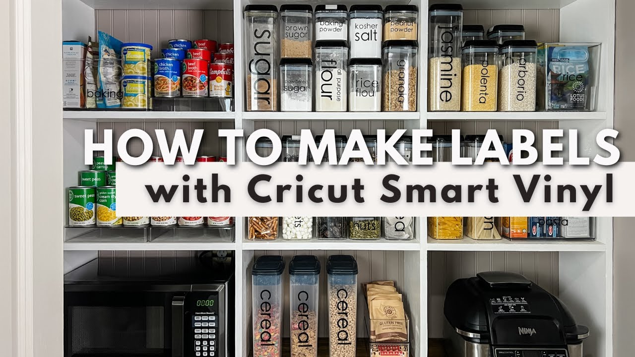 КАК СДЕЛАТЬ ЭТИКЕТКИ-ОРГАНИЗАТОРЫ С ПОМОЩЬЮ CRICUT SMART VINYL | Пошаговое руководство по создани...