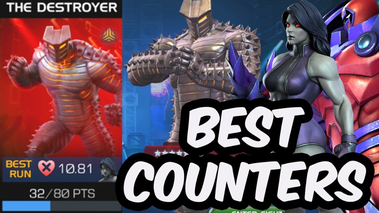 The Destroyer Solo Coliseum - Best Counters & Easy Cheat Code Options - Marvel Contest of Champions