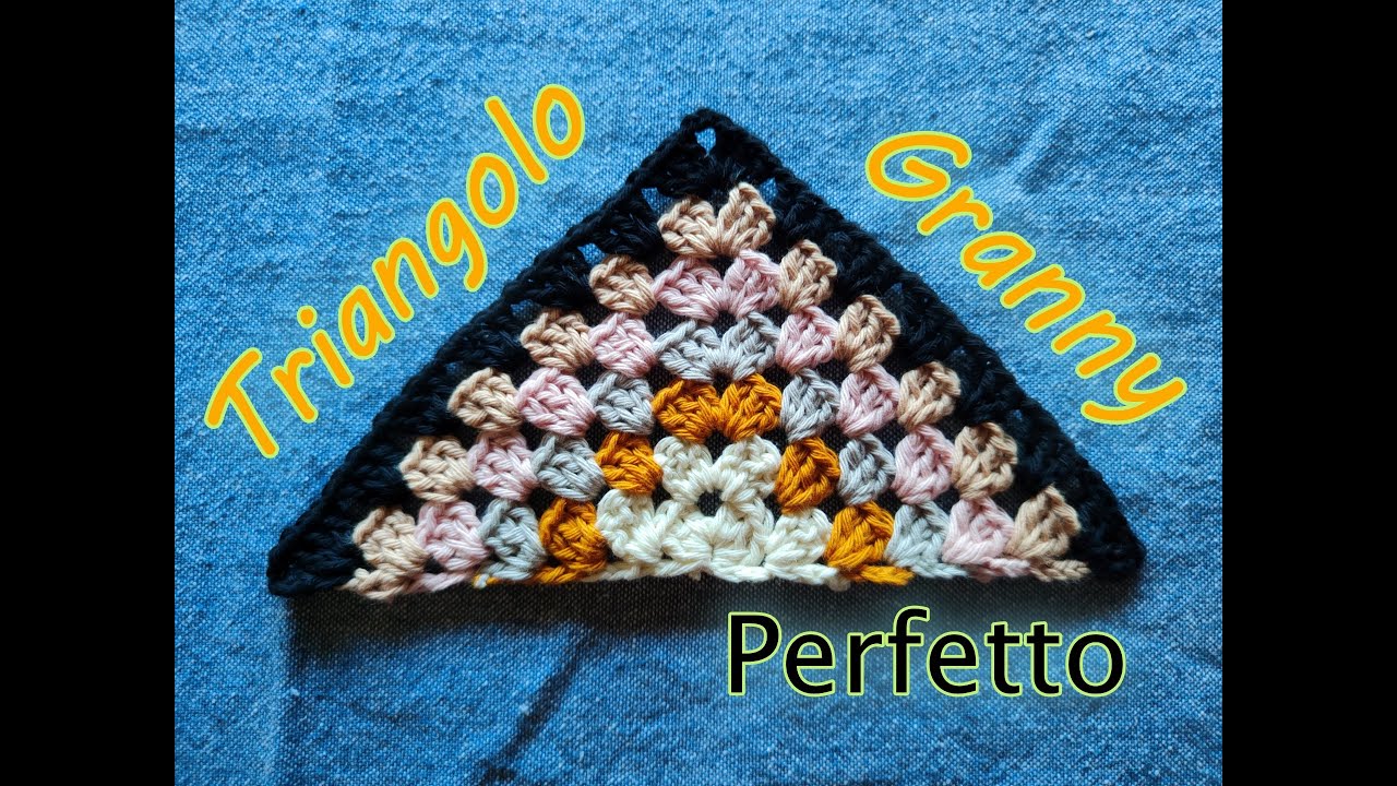 Come fare la mezza piastrella granny - TUTORIAL UNCINETTO