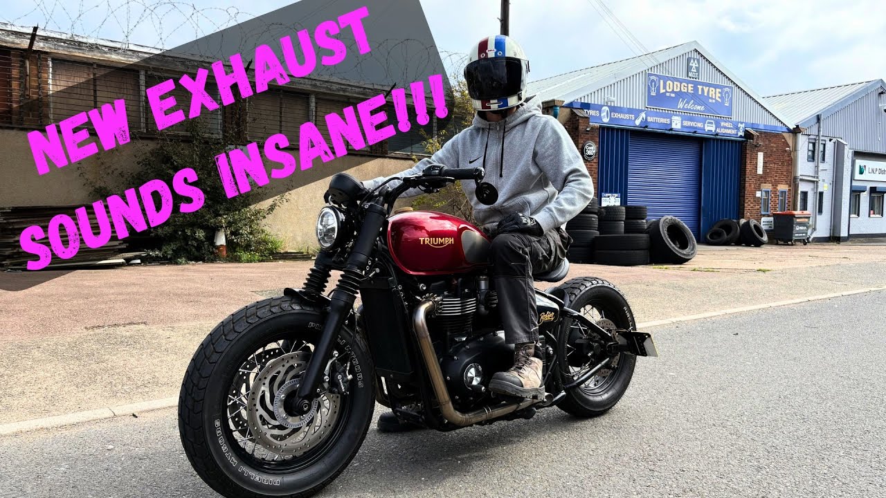 Выхлопная система Triumph Bobber Custom звучит просто безумно 😮&zwj;💨