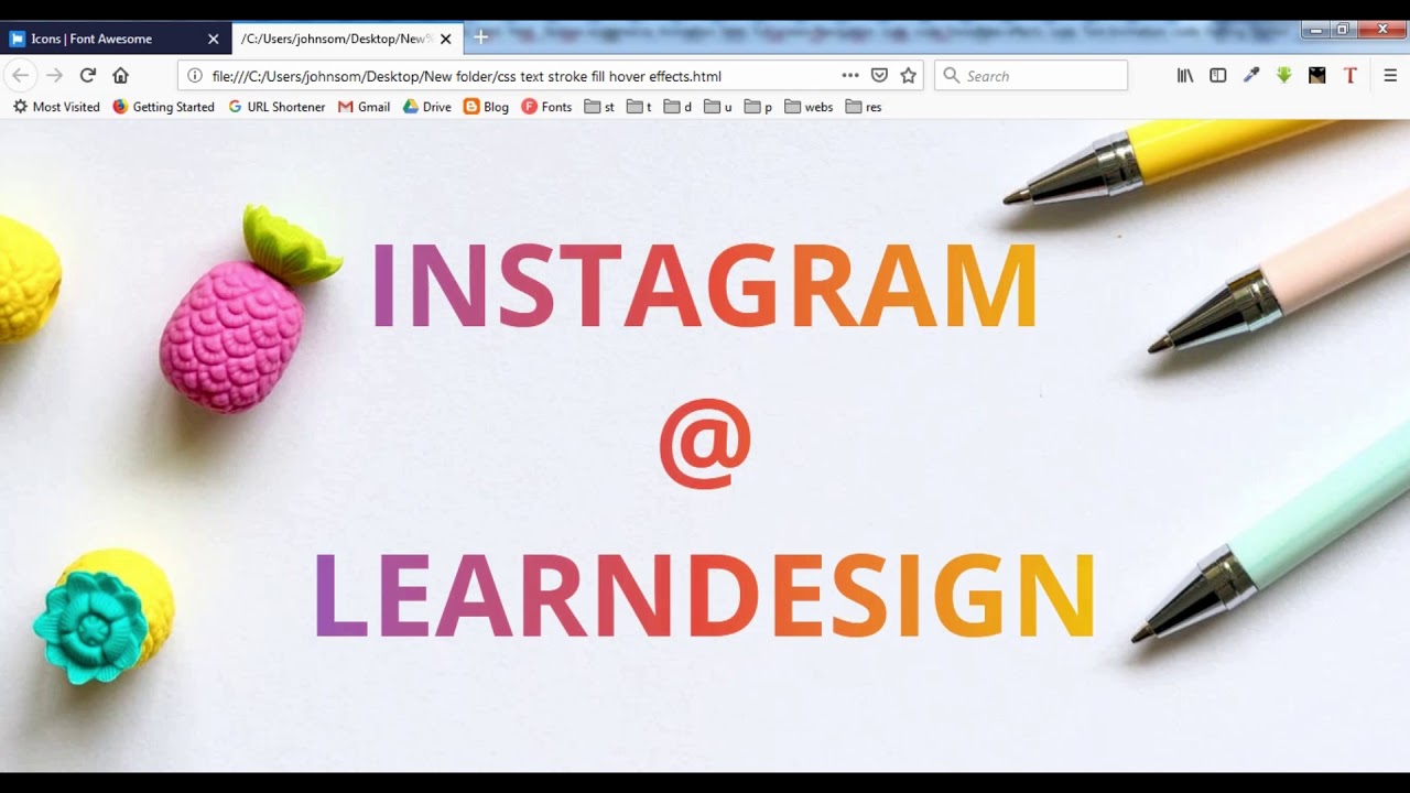 Awesome CSS Gradient Text Effexts & Button Hover Effects