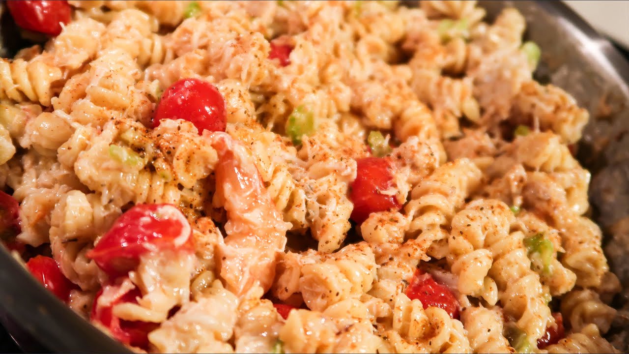 Seafood Pasta Salad with Crab and Shrimp