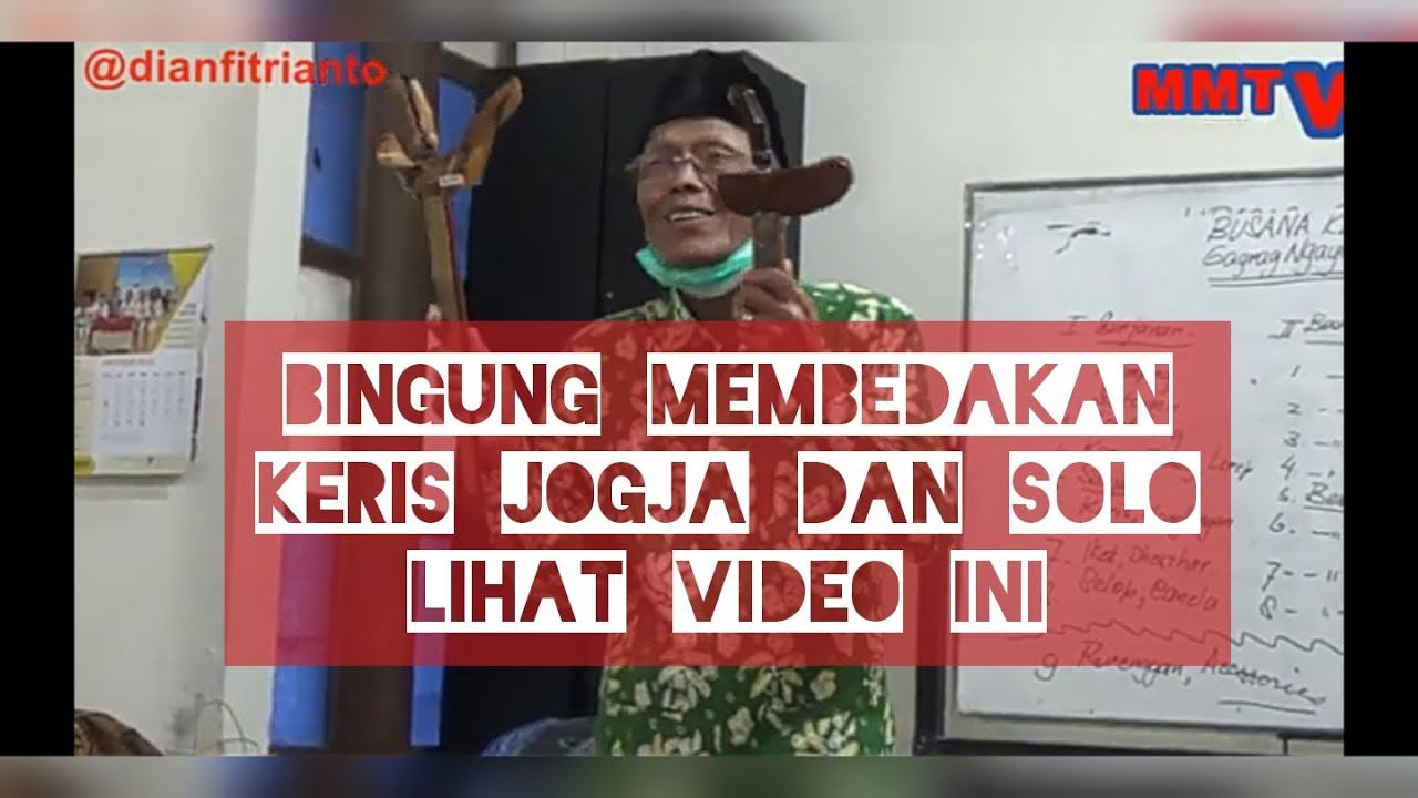 Cara Membedakan Keris Jogja dan Keris Solo Beserta Teknik-teknik memakainya