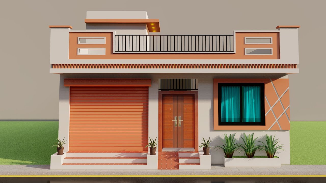 1 Shop 3 Bedroom house plan,3D dukan or makan ka naksha,village house plan,3D ghar ka naksha