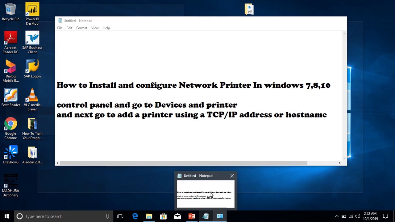 Toshiba network Printer install and configure in Windows 7,8,10
