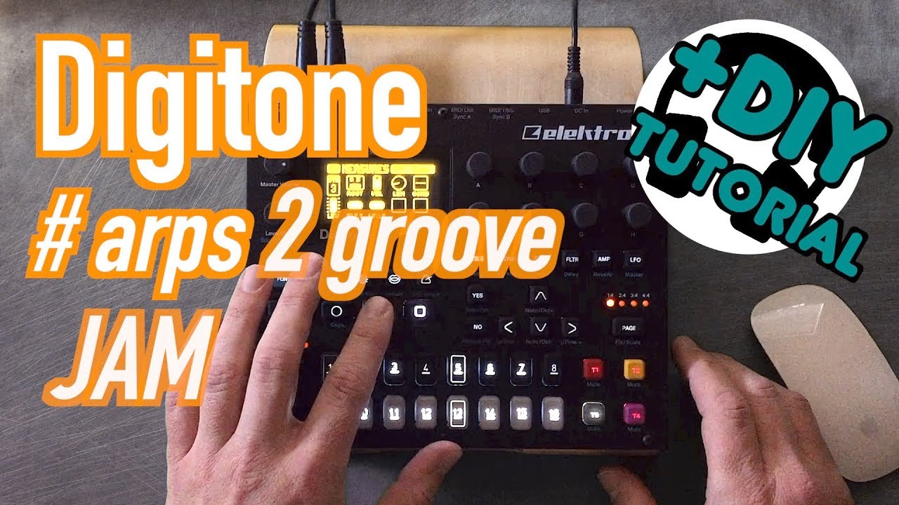 ELEKTRON DIGITONE | organic ARPS transform to groovy beats - DIY TUTORIAL | AMBIENT JAM LIVE SESSION