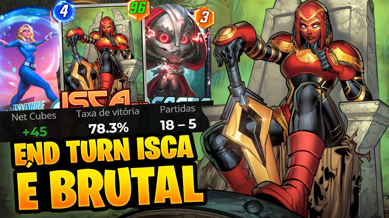 JOGUE A ISCA... e PESQUE 8 CUBOS com DECK FINAL DO TURNO |Marvel Snap