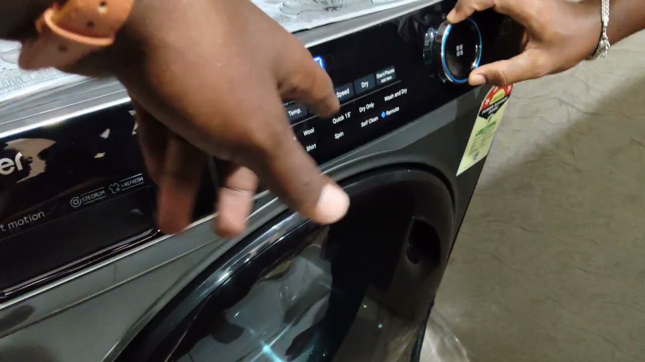 Haier 100% Drier 11/7 Washing Manchine Demo|| 8639616741