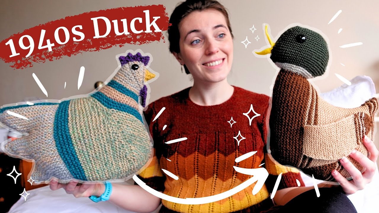The Emotional Support Chicken™️... but vintage... and a Duck