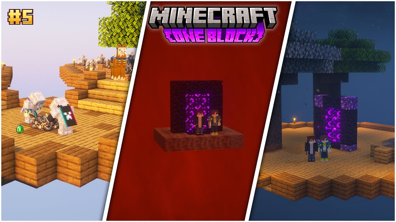 The Most INSANE One Block Nether Entry – 5000 Blocks Mined | #5 | The Music Boy