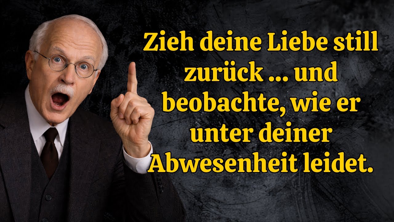 Nutze emotionale Kälte: So verzweifelt er nach deiner Aufmerksamkeit | Carl Jung
