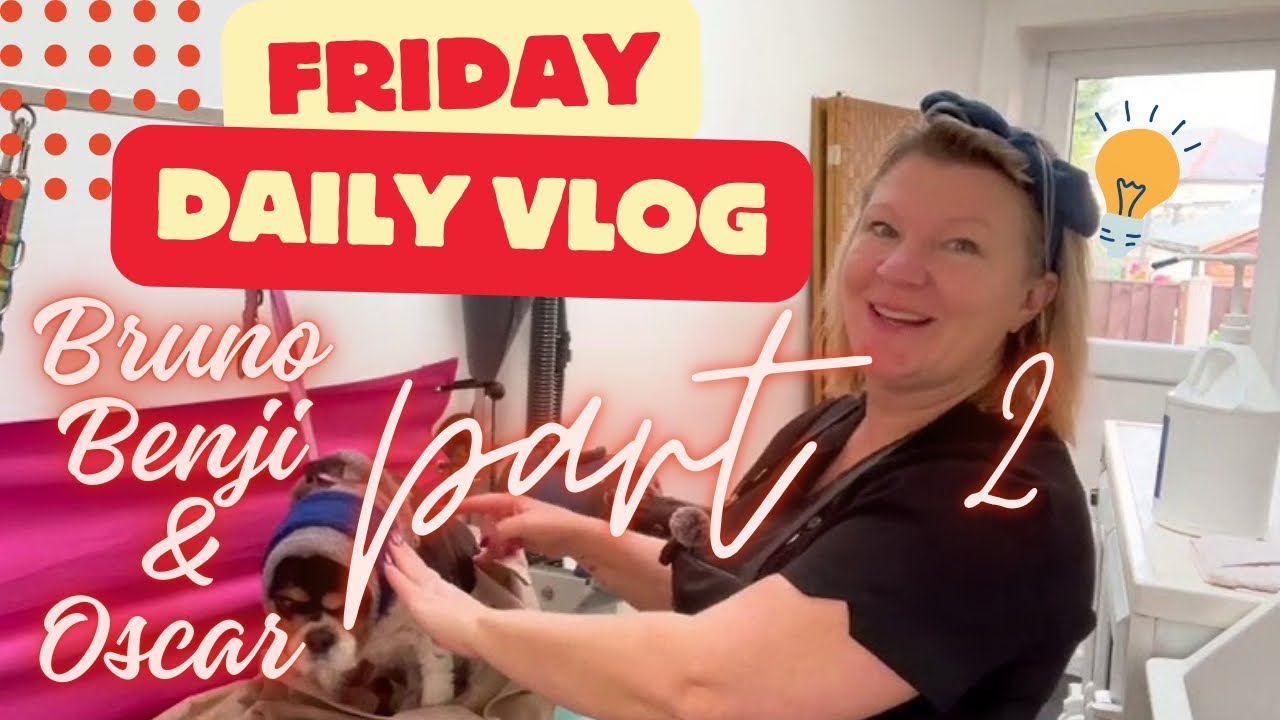DAILY VLOG - dog grooming #Cavalier #Labradoodle #shihtzu