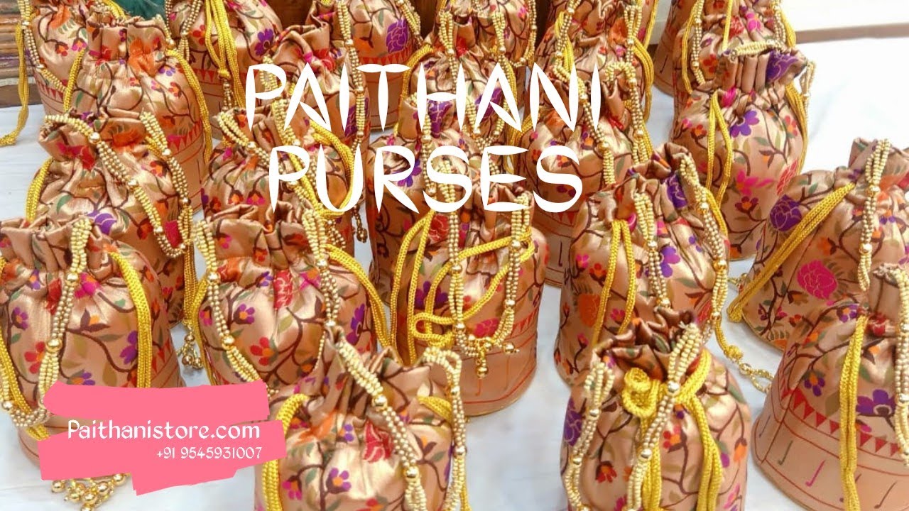 Ladies Handbag Collection | Ladies Handbag Design | Bridal Bags | Paithani Purse | Paithanistore.com