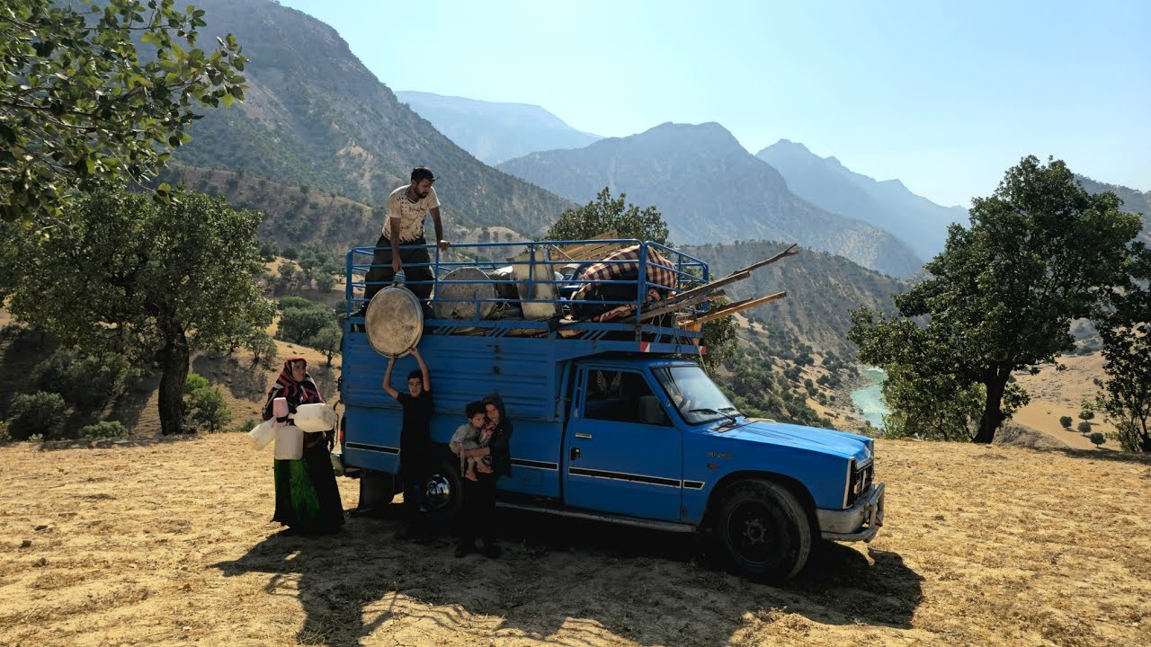 Moving to a Hidden Island 🏝️🏔️ | Nomad Family Migration in the Zagros Mountains 🐑🌿