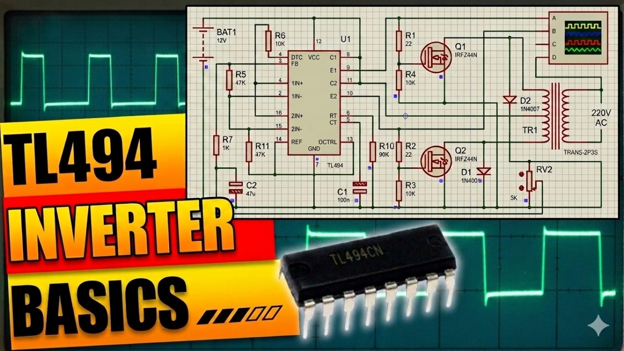 TL494 Inverter Circuit Explained | Simple Guide for Beginners!