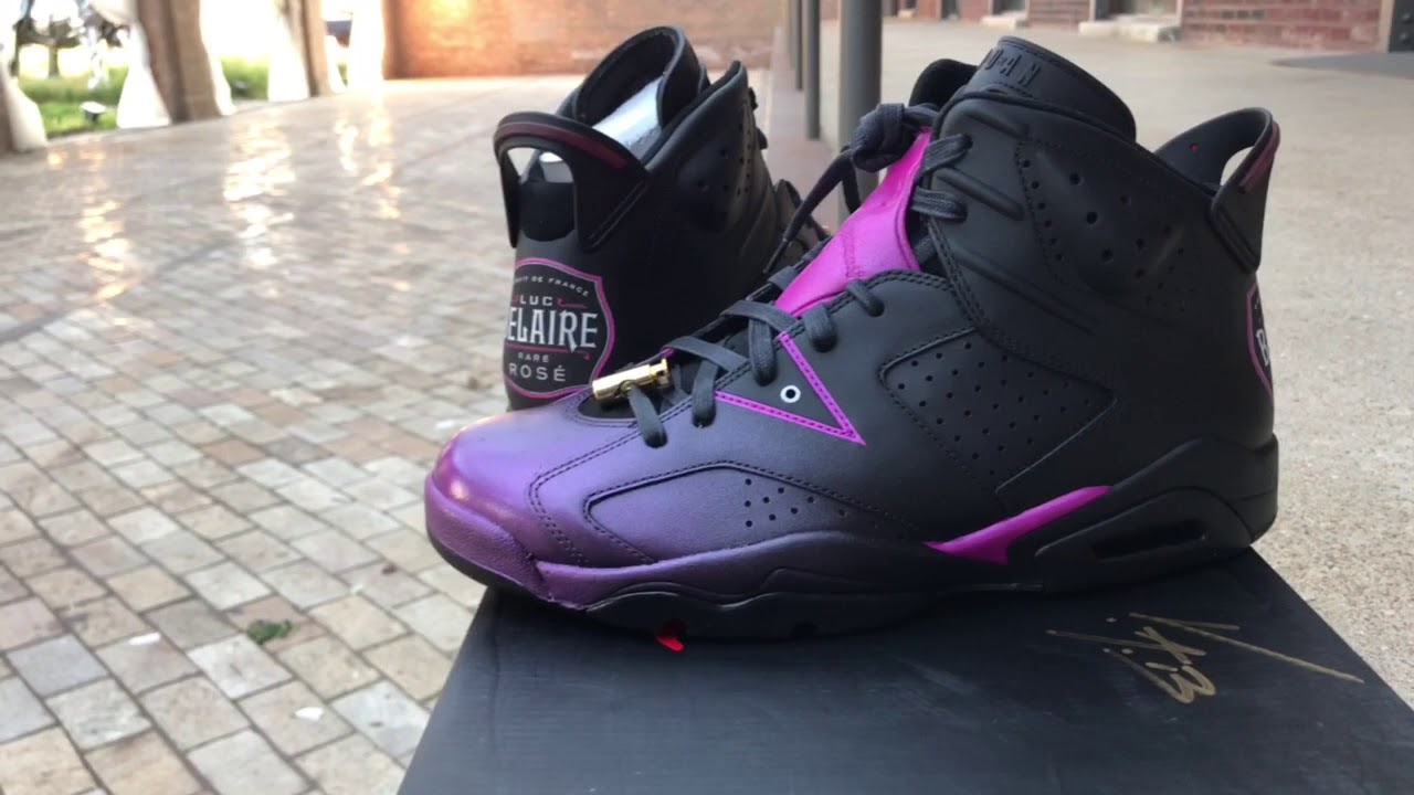 BelAire Rose Black bottle Air Jordan 6 Custom