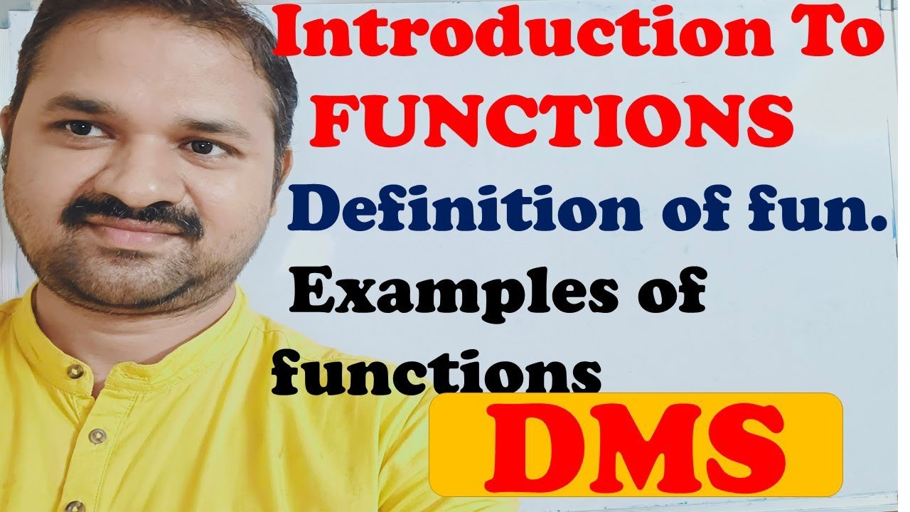 Introduction to Functions in DMS || Definition of Function || Examples of functions || MFCS