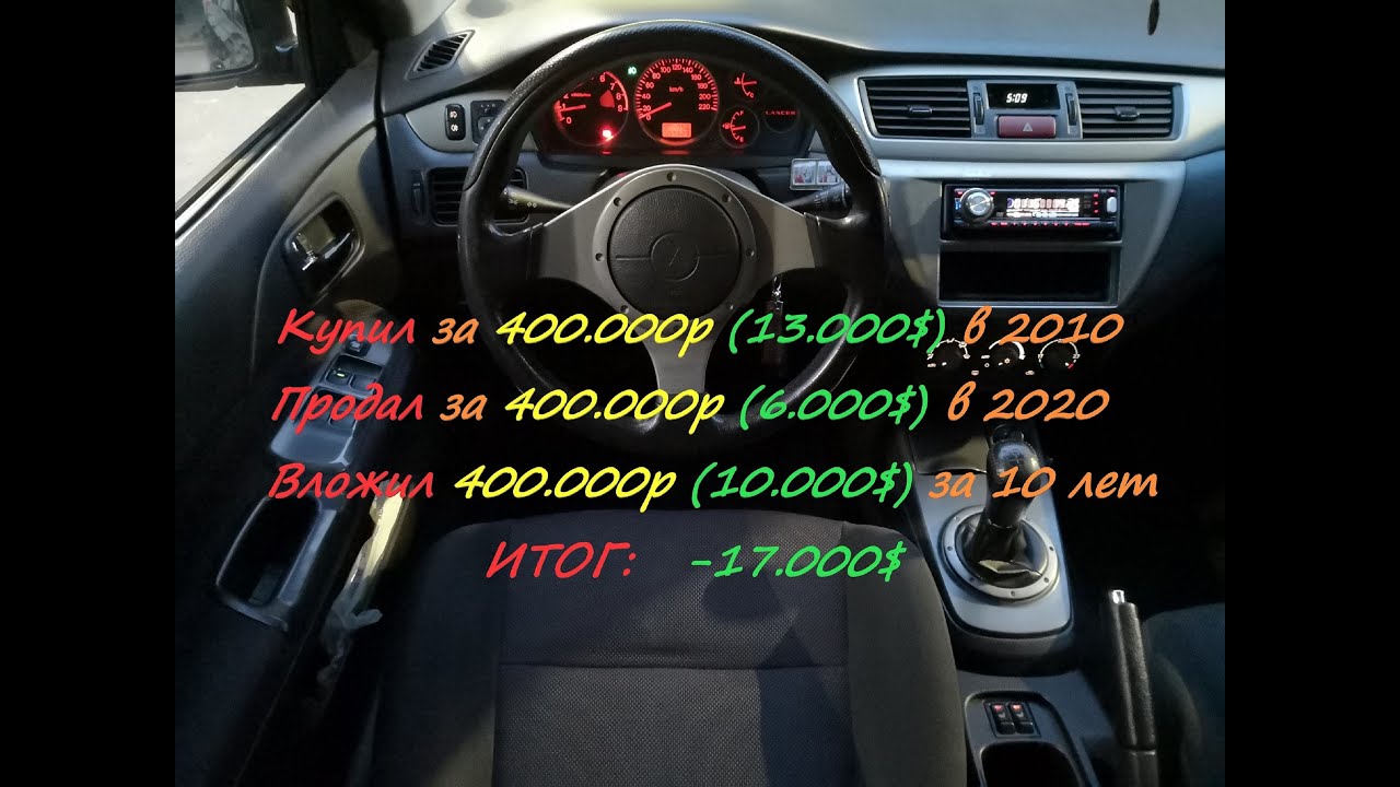 Обзор и прощание с Mitsubishi Lancer 9  2.0 MT Sport