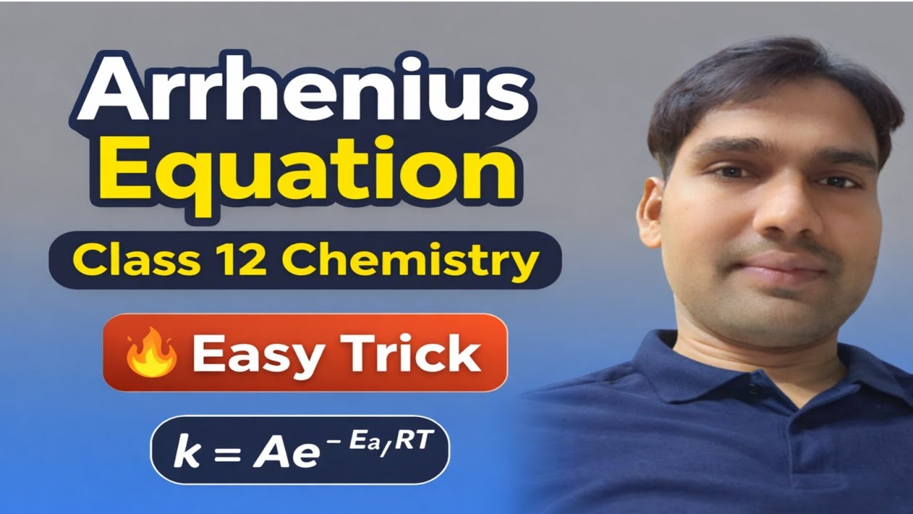 आरहीनियस समीकरण | 12th Chemistry | Important Board Exams 2026 | By Naveen Sir 