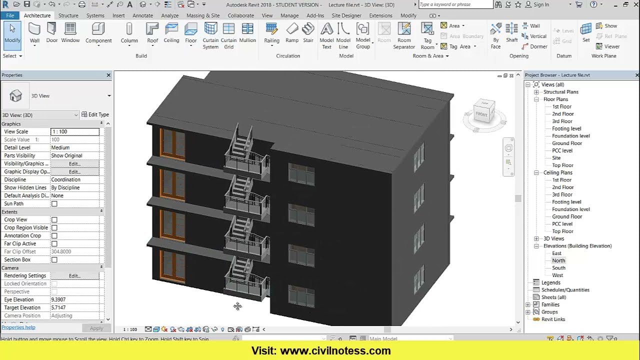 How to add multiple floor with floor in Revit In Hindi || Lec 6