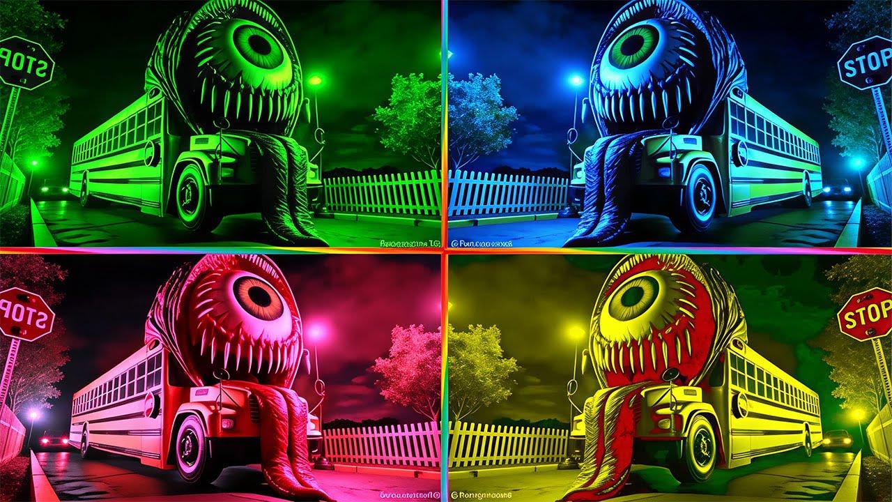 🚌🔥😱SCHOOL BUS EATER🎶 Coffin Dance Song