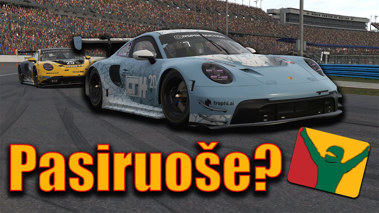 Paskutinis Pasispardymas su Porsche GT3 R- iRacing Lietuviškai!