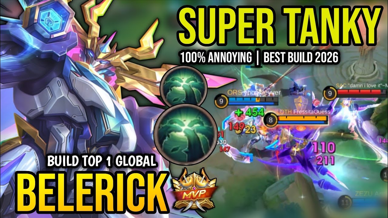 BELERICK BEST BUILD 2026 | BUILD TOP 1 GLOBAL BELERICK GAMEPLAY | MOBILE LEGENDS✓