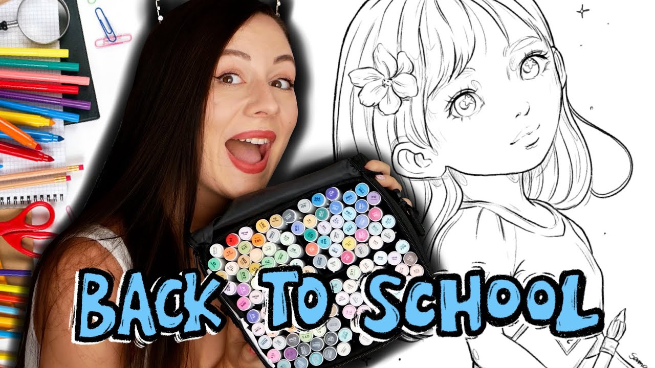 WYZWANIE - KOLOROWANIE LOSOWYMI MARKERAMI - BACK TO SCHOOL 2024 #62