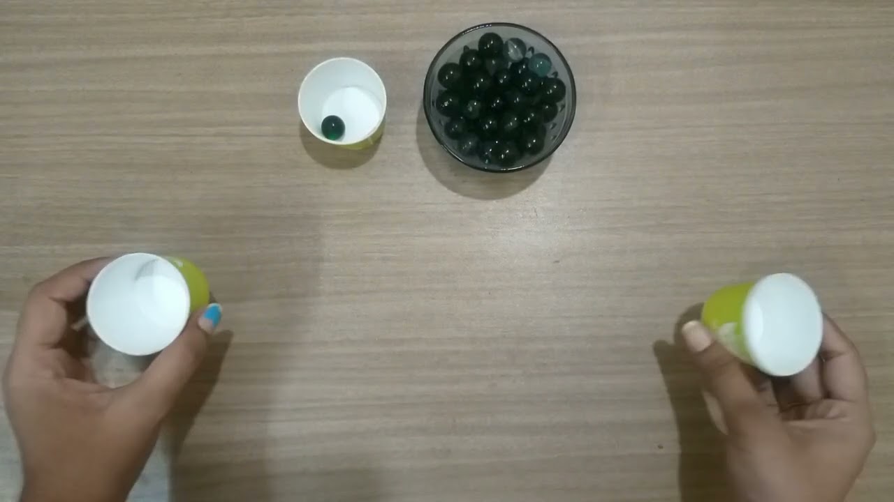 Cups and Marble Game | Kitty Party games