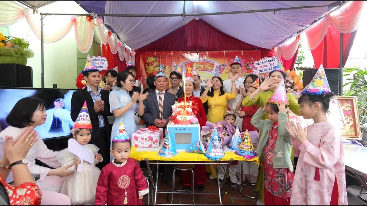LỄ MỪNG THỌ BÀ NGUYỄN THỊ LÁU - ÔNG NGUYỄN ĐÌNH TUYỀN TẠI THÔN NAM CHÍNH, XÃ ỨNG HÒA, HÀ NỘI - 2026