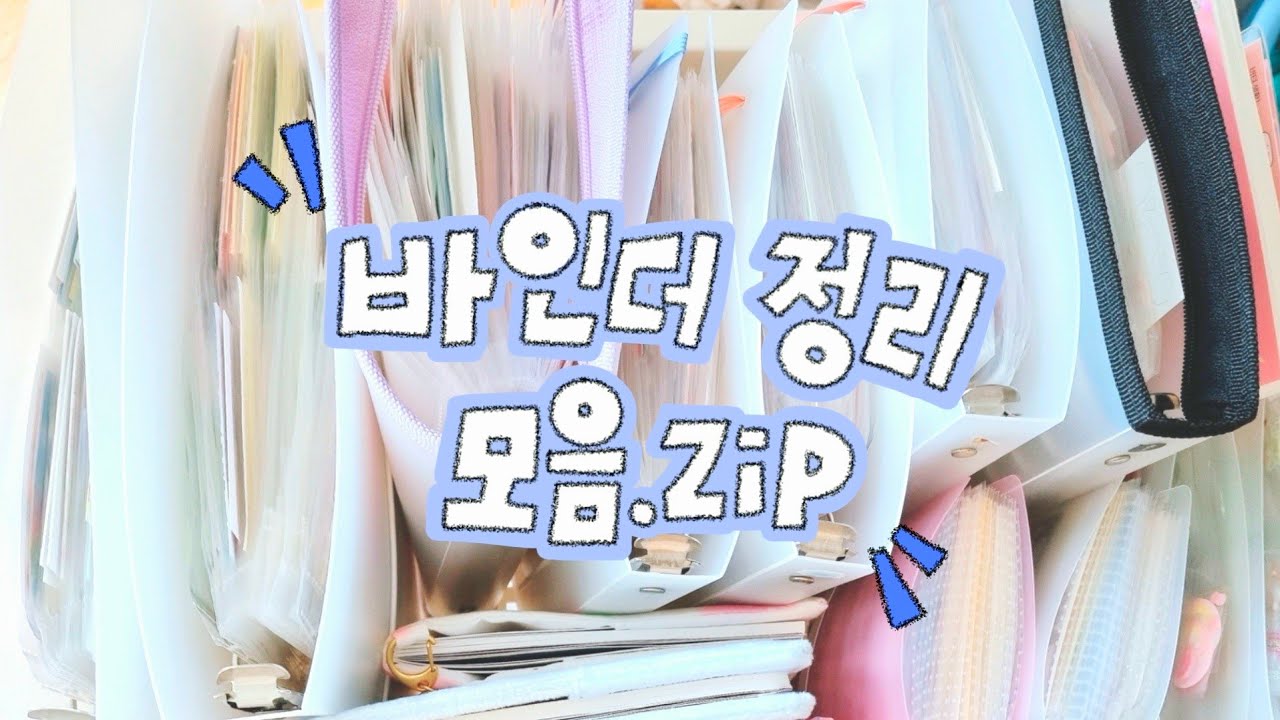 🍒 바인더 정리 / 스티커 다 빼고 민족대이동(?) 스티커 정리 했어요🩷 다이소  A5 바인더
